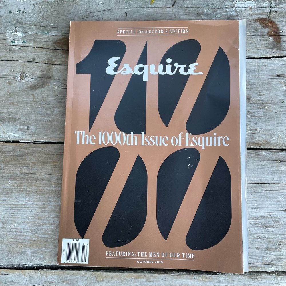 Esquire 1000th issue mens magazine October 2015